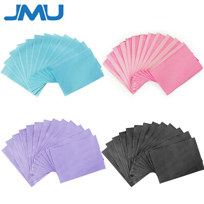 JMU Dental Patient Bibs 2+1 Ply Medical Tattoo Towel Cover Waterproof 13''x18''