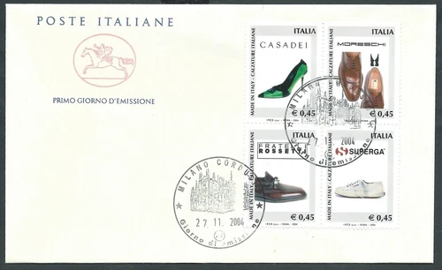 2004 ITALY FDC HORSE MADE IN ITALY SHOES NO ARRIVAL STAMP - CG