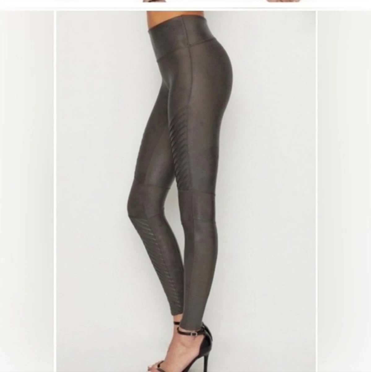 Spanx Faux Leather Leggings Size Medium