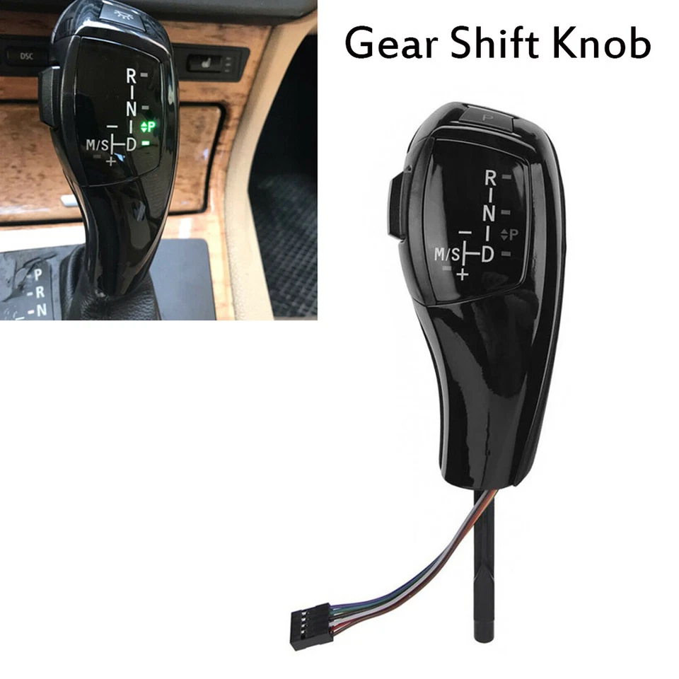 Perilla de cambio de marchas LED negra para BMW Serie 1/3 E81 E84 E87 E89 Z4 E90 E91 E92 E93 Foto 3 de 4