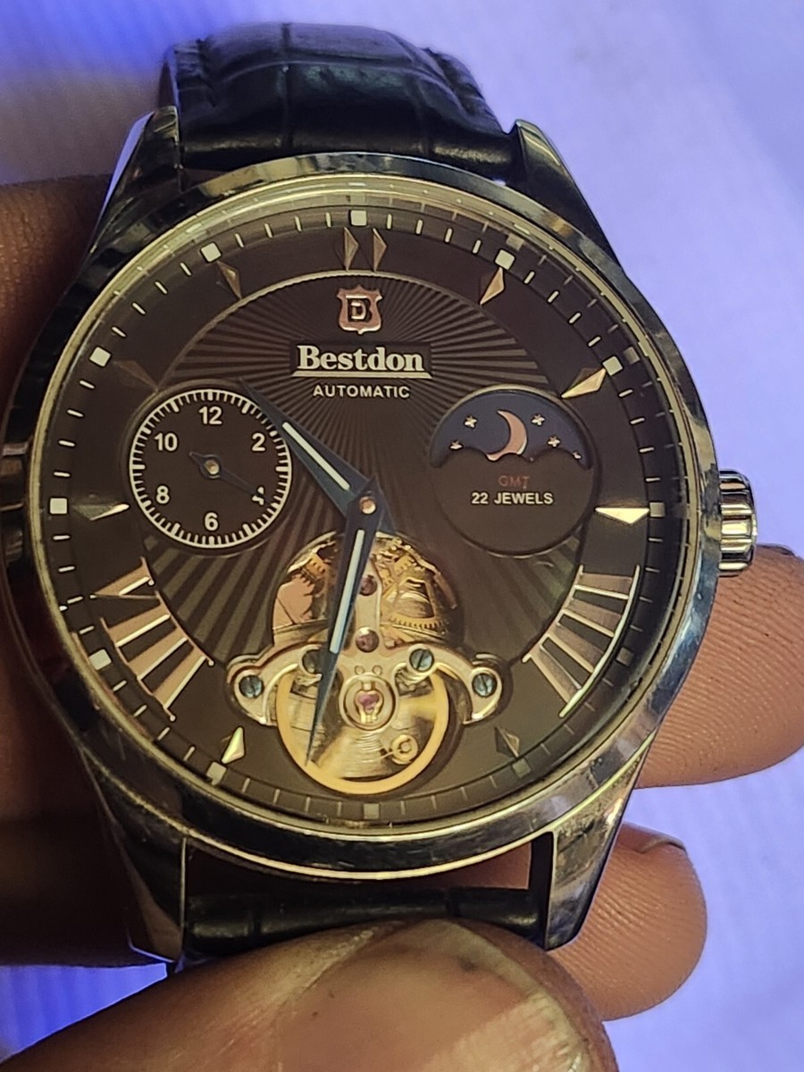 Bestdon Automatic Sketeton Chronograph Watch Mens | eBay