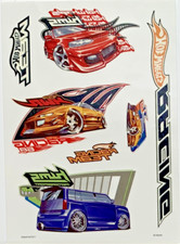 Sandylion -Wet Tattoo 3.5" x 5" -Licenses -Mattel Hot Wheels -29010