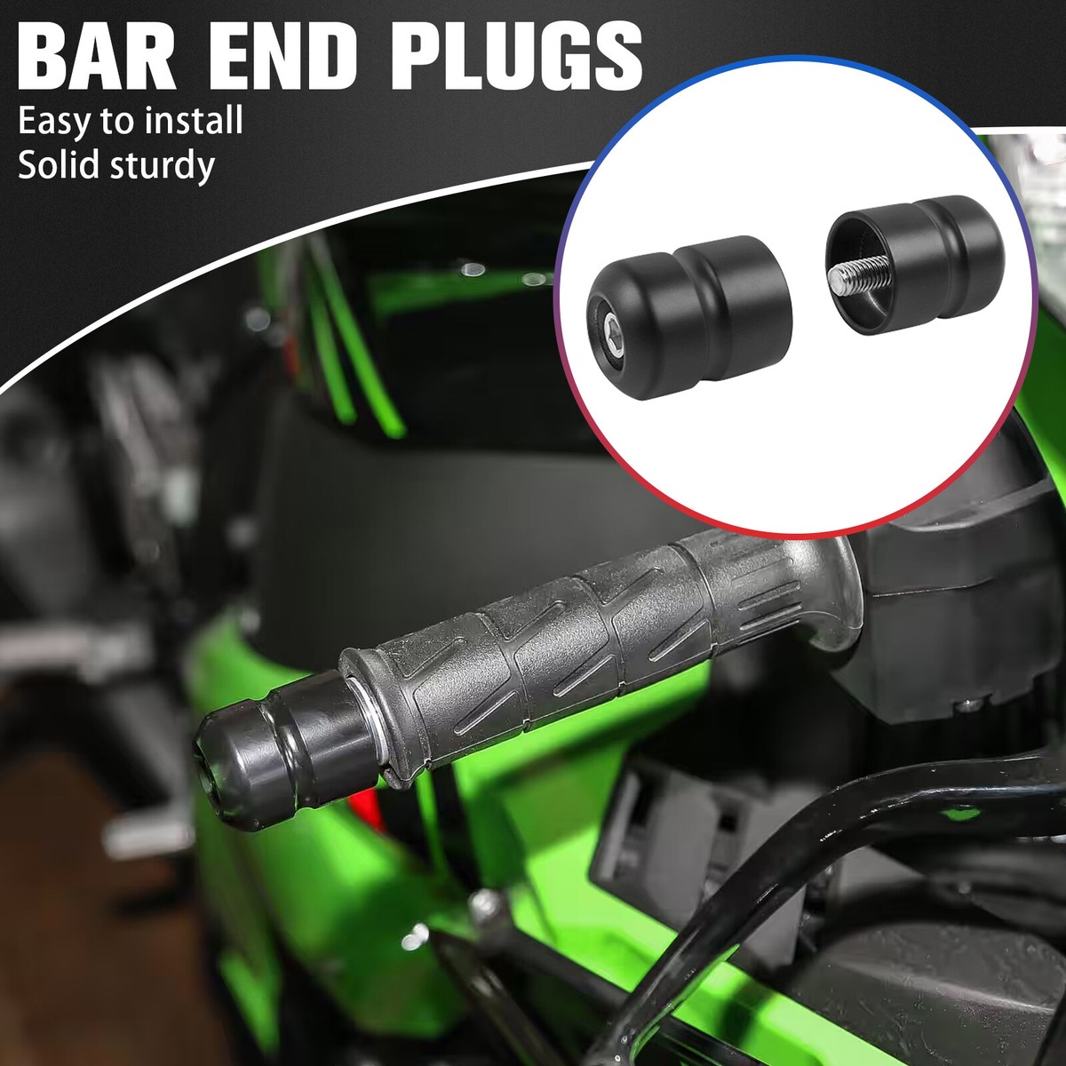 For Kawasaki Ninja ZX-10R 2021-24 ZX1000 Handle Bar Grips End