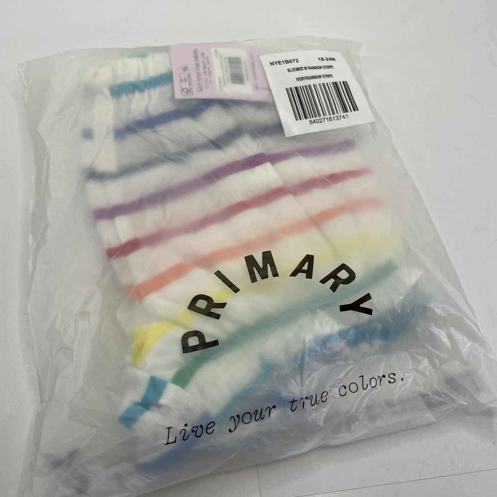 Baby Toddler Bloomer Shorts Size 18-24M Rainbow