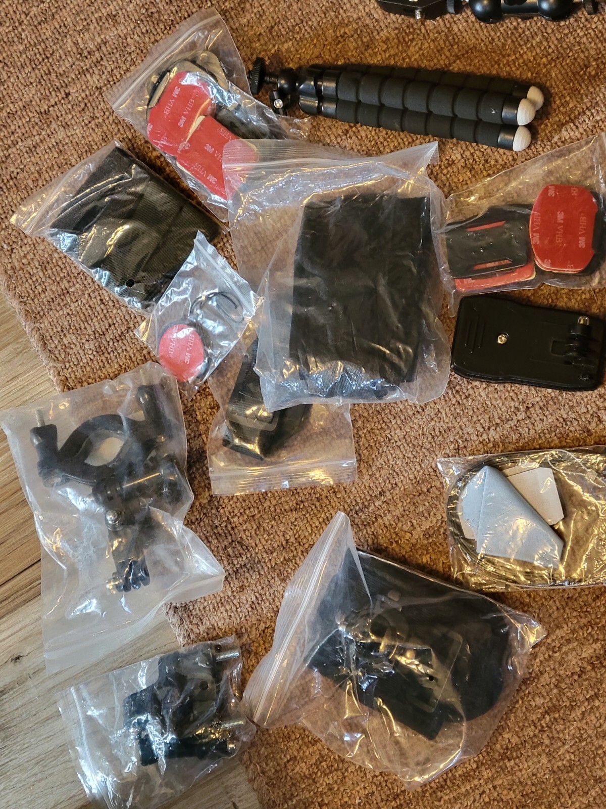 Action Camera Accessories Lot For Go-Pro And Other Action Cameras Bike Mount😊A1-image