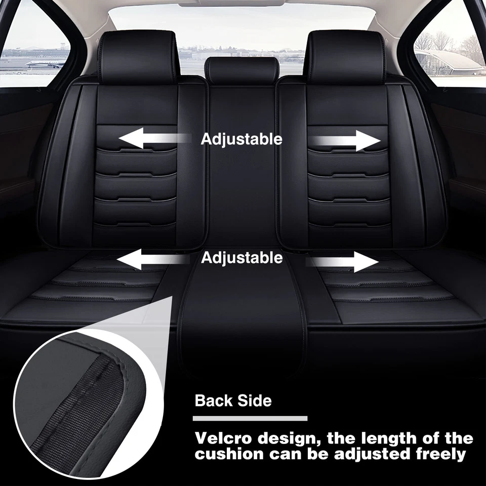 For Honda CR-V Leather Front Rear Car Seat Covers 5-Seats Protectors Full Set Foto 4 de 4