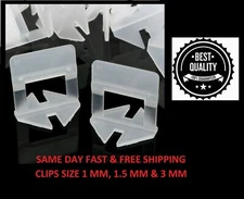 200 - 3000 Pcs Clip Tile Leveling System Kit Floor Wall Tile Spacer Tiling Tool