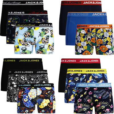 Jack Jones Boxershorts 3er Pack Herren Männer Marken Short Unterhose Trunk WOW