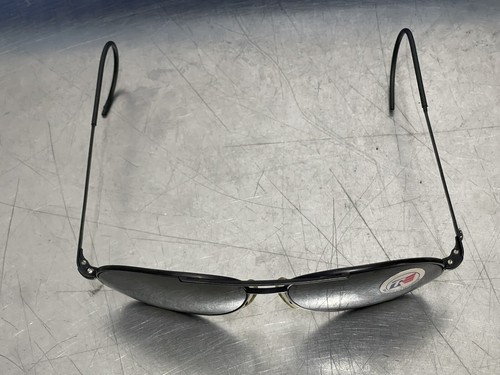 Vintage Randolph Aviator Sunglasses in Black Curve Bayonet Temples 60mm - Picture 3 of 13