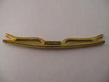 Great Design Gold Tone Skinny Bar Style Mens Collar Holder Clip Jewelry