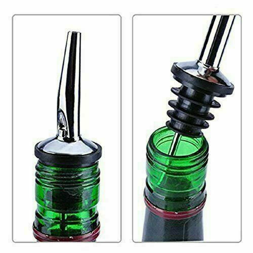 12 Pcs Liquor Spirit Pourer Flow Wine Bottle Pour Spout Stopper Stainless Steel - Picture 3 of 3