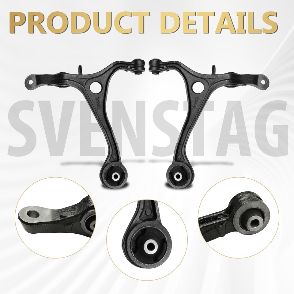 SVENSTAG 12-Piece Front Control Arm Kit With Tie Rods For Honda Accord 2013-2017