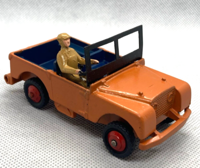 Vintage Dinky Toys #340 Meccano Land Rover Orange Restored 1950-71