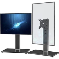 2 Pack Single Lcd Computer Monitor Freestanding Desk Stand Riser For 13 Inch To 