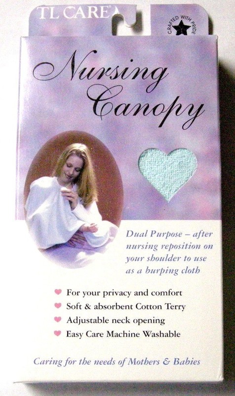 Baby Nursing Canopy Breastfeeding Cover - TL Care - Flip for Burping Cloth