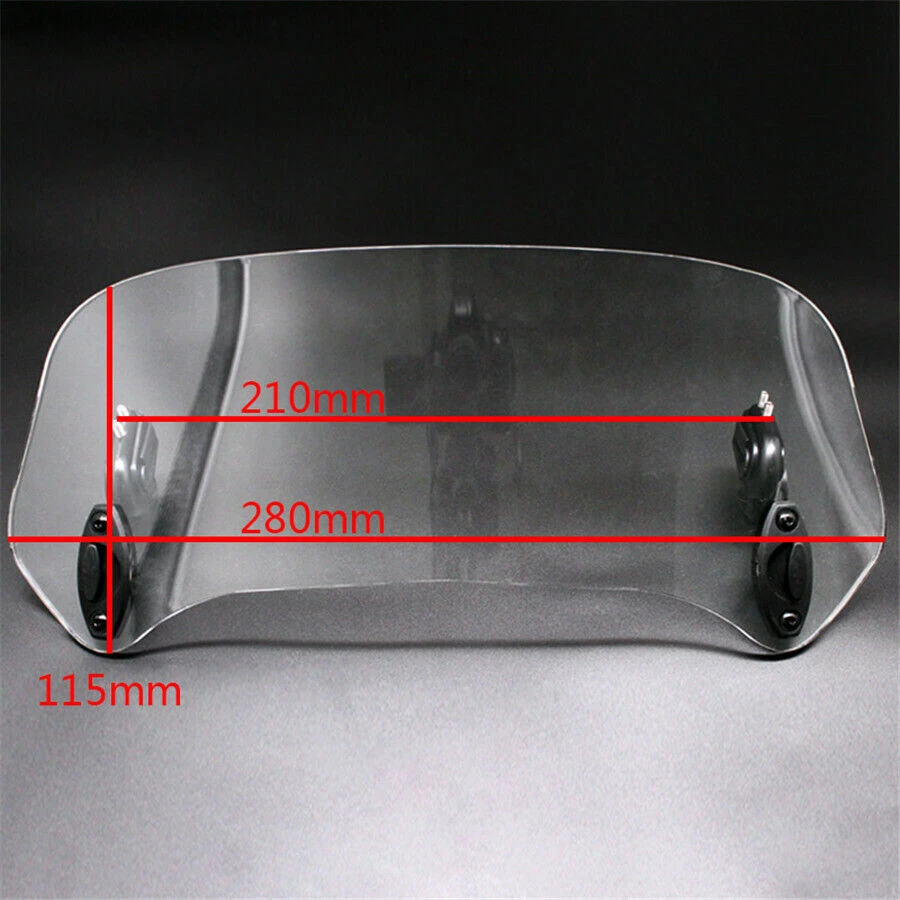 Alerón parabrisas ajustable para moto deflector de aire protección contra el viento universal Foto 2 de 4