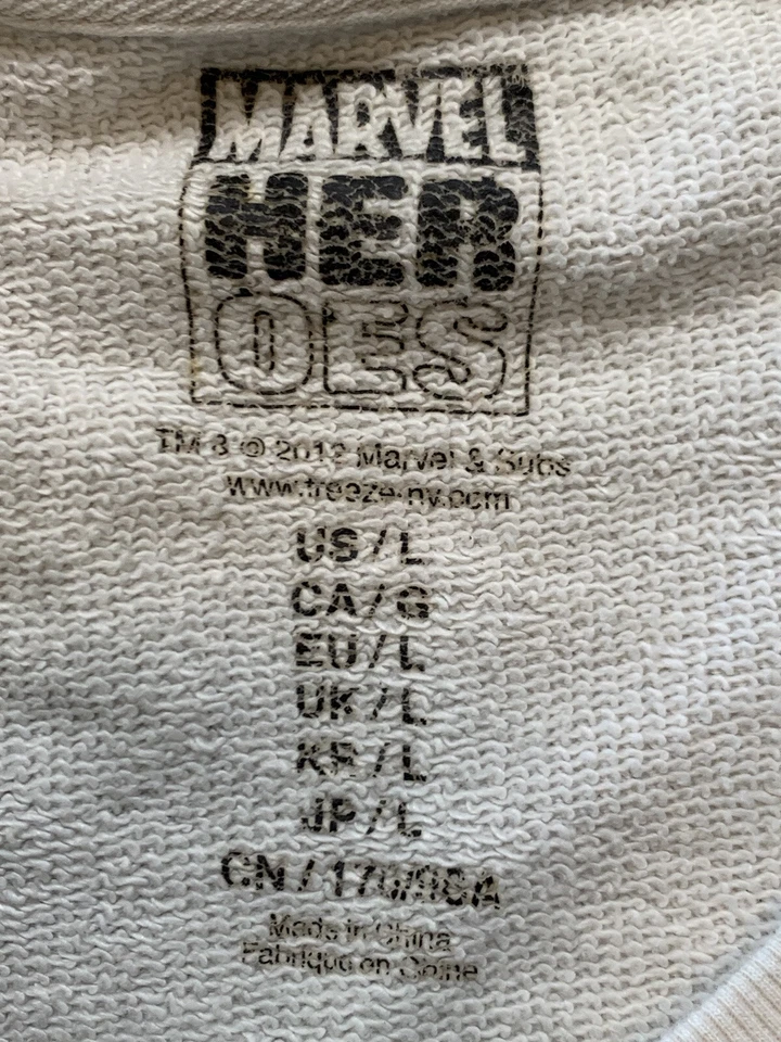 Sudadera Pullover Manga Larga Marvel Heroes 2012 Big Boy "Iron Man" L 14/16 Foto 3 de 4