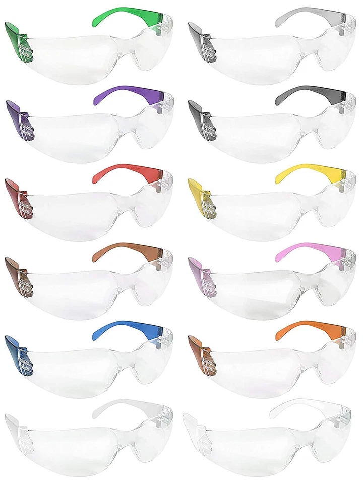 Gafas de seguridad cristalinas color templo (paquete de 144) Foto 3 de 4