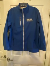 Clique Hershey Convenience Jacket Womens 2xl Blue Fleece Lined Full Zip Pockets