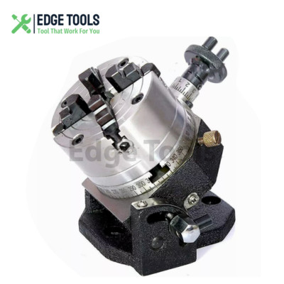 3'' Inches / 80 mm Rotary Table Tilting with 4 Jaws 80 mm  Independent Chuck