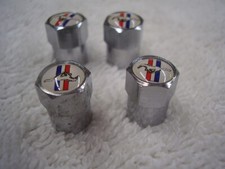 Ford Mustang Logo Valve Stem Cap Set Ford Mustang Logo Valve Stem Cap Set