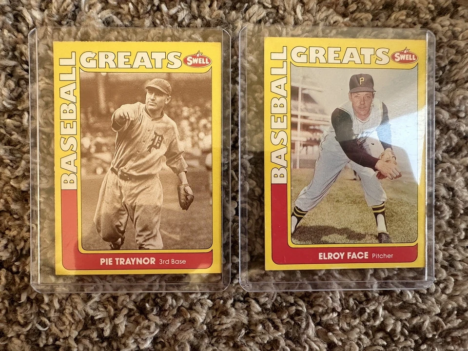 Lot of 142 1990 Swell Baseball Greats Cards Vintage MLB Classic - Image 2 of 4