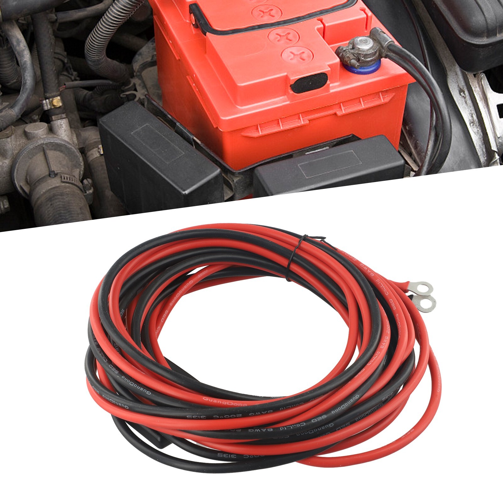 Professional Battery Cable Quick Connect Thick 8 AWG Wiring 6m Cable Length eBay