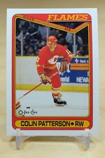 1990-91 O-Pee-Chee OPC Base #420 Colin Patterson - Calgary Flames