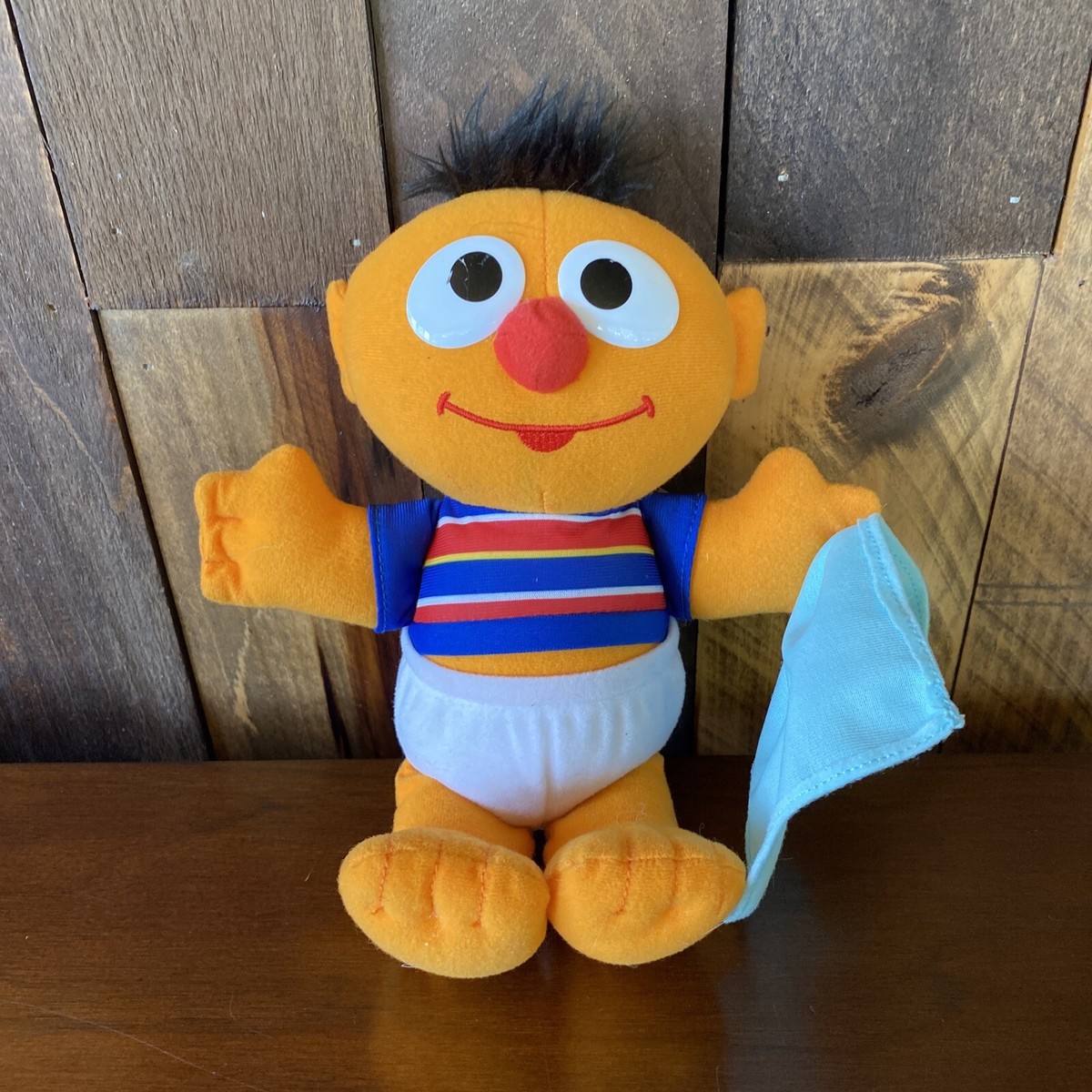 Sesame Street Baby Ernie Talking Plush 2010 Hasbro