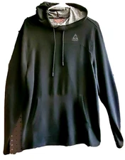 Mens Hoodie Size Medium Pullover Front Pocket Gerry Performance Black