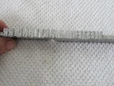 Hot Foil Embossing & Stamping Machine Letters  3/8” Western Maryland RR Railroad