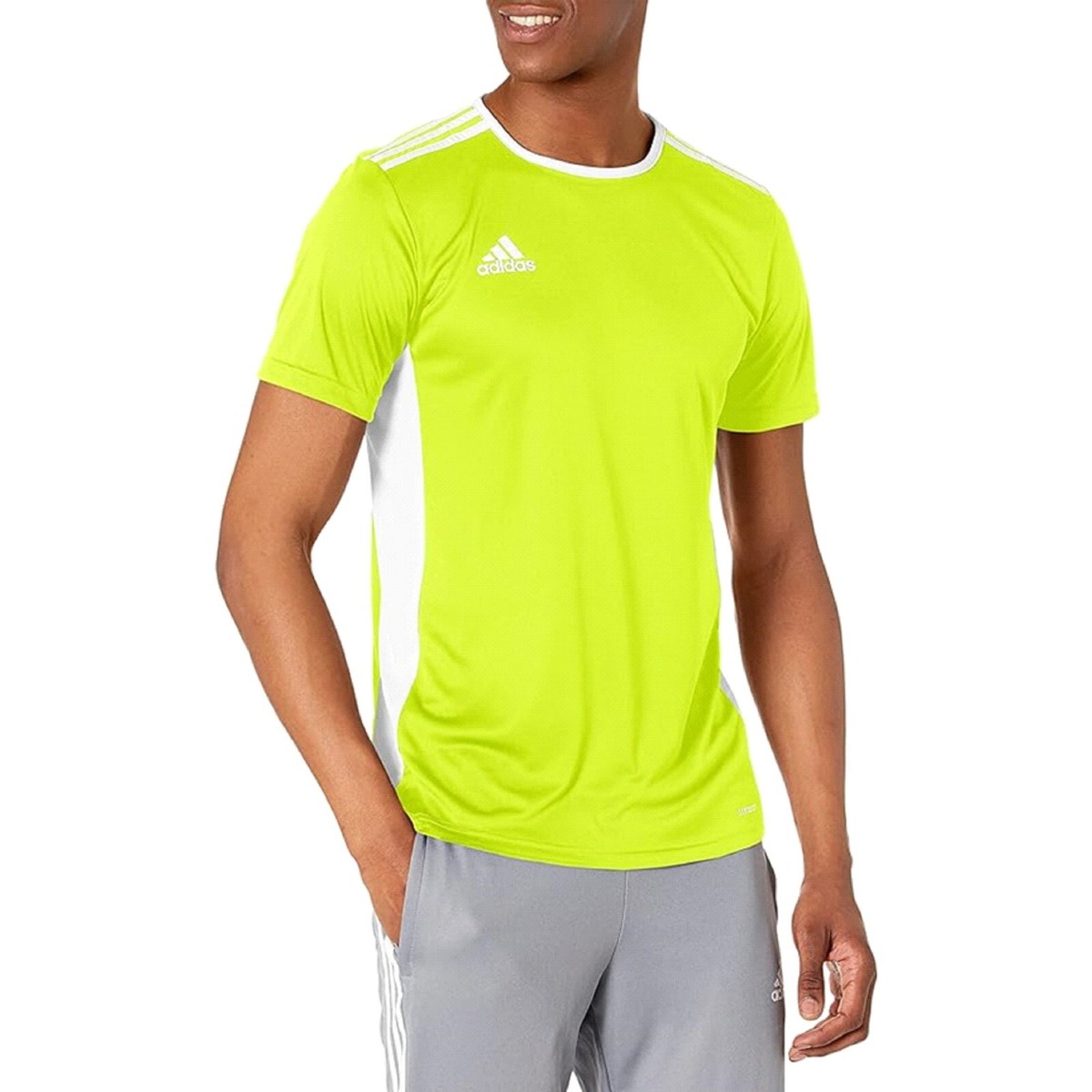 adidas Men's Soccer Entrada 18 Jersey Yellow/White (Size XL