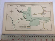 FISHGUARD CARMARTHEN ENNIS CORROFIN KILLINICK WEXFORD ROSSLARE RAILWAY MAP 1907