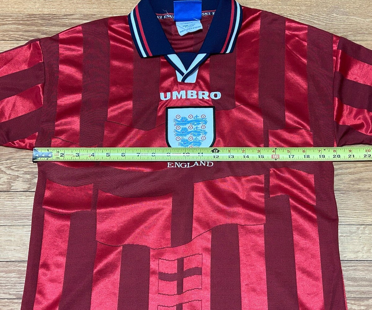 ウェア England Football Shirt Umbro 90s Vtg 90s Umbro England Football Team Soccer Jersey Number 9 Size