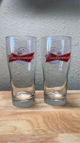 2 Nuevos, Dos Vasos de Cerveza Budweiser OKC Skyline 16 Oz Pinta Transparente, Oklahoma City - Imagen 2 de 3