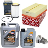 MotoröL Filter Set 5W-30 6 Liter + ÖLablassschraube FüR Skoda Octavia VW Passat