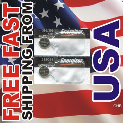 2 Energizer 395 399 Sr927w Sr927sw Silver Oxide Battery Ebay