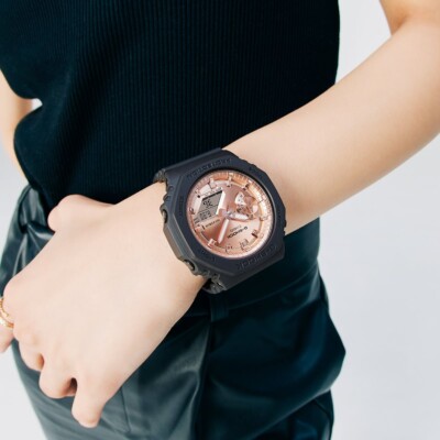 CASIO G-SHOCK GMA-S2100MD-1A DIGITAL Pink Gold Women Cute holiday