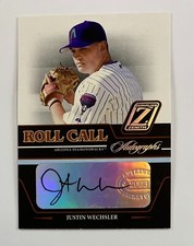 2005 Donruss Zenith Justin Wechsler Roll Call Autographs Auto AR40