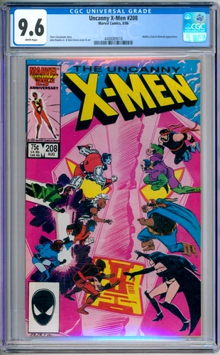 Uncanny X-Men 208 CGC Graded 9.6 NM+ Marvel Comics 1986