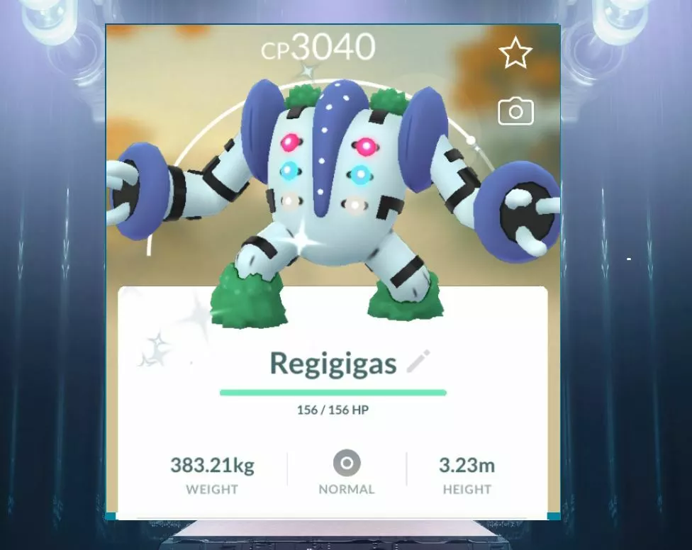 Pokémon Go Shiny Weather Boosted Regigigas~Unregistered OK~ Reliable service