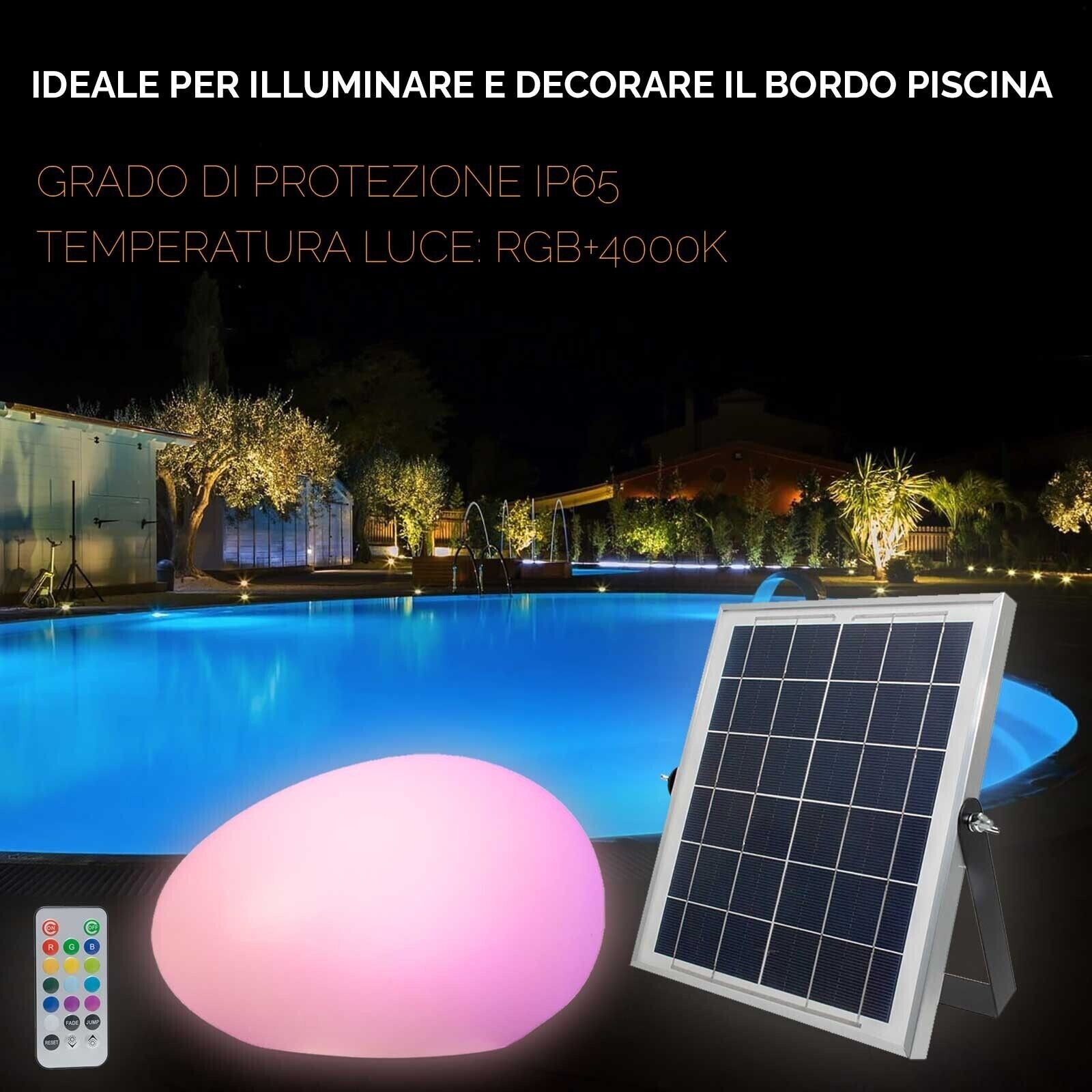 Faretto Solare 14W RGB con Sensore e Telecomando IP65 Smart Garden - 4