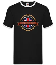 Made In Burton-Upon-Trent - Mens Ringer - Upon-Trent Town Hometown Born In