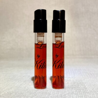 2x Kilian Love, Don't Be Shy Eau de Parfum Sample Sprays .05oz 1.5ml New w/o Box