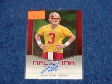 JORDAN PALMER WASHINGTON REDSKINS UTEP 2007 UPPER DECK NFL INK ROOKIE AUTO