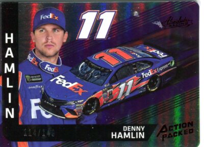 2017 Panini Absolute Racing Action Packed #AP9 Denny Hamlin /149