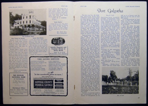 1961 LONG ISLAND NEW YORK HISTORY REV WAR HUNTINGTON TEDDY ROOSEVELT + GLEN COVE - Picture 4 of 6