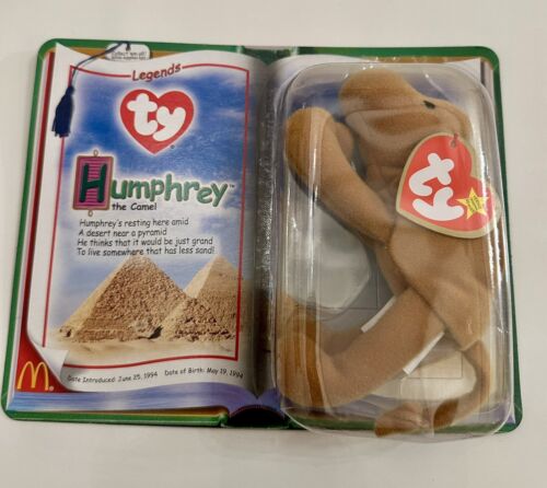 Ty Beanie Baby McDonalds Humphrey the Camel, w oryginalnym pudełku - Zdjęcie 1 z 9