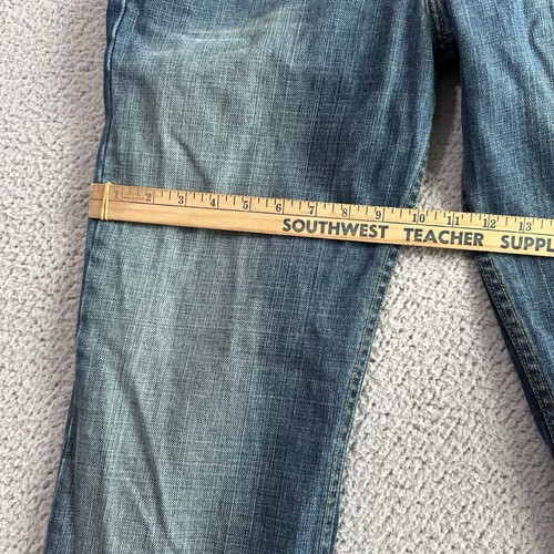 AX Armani Exchange VIPER Blue Stone Washed Bootcut Jeans Size 12 R - Picture 12 of 14