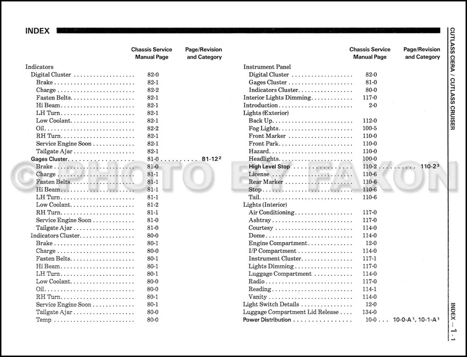 Olds 1987 manual de diagnóstico eléctrico 88 98 Toronado Supreme Cutlass Oldsmobile Foto 3 de 4